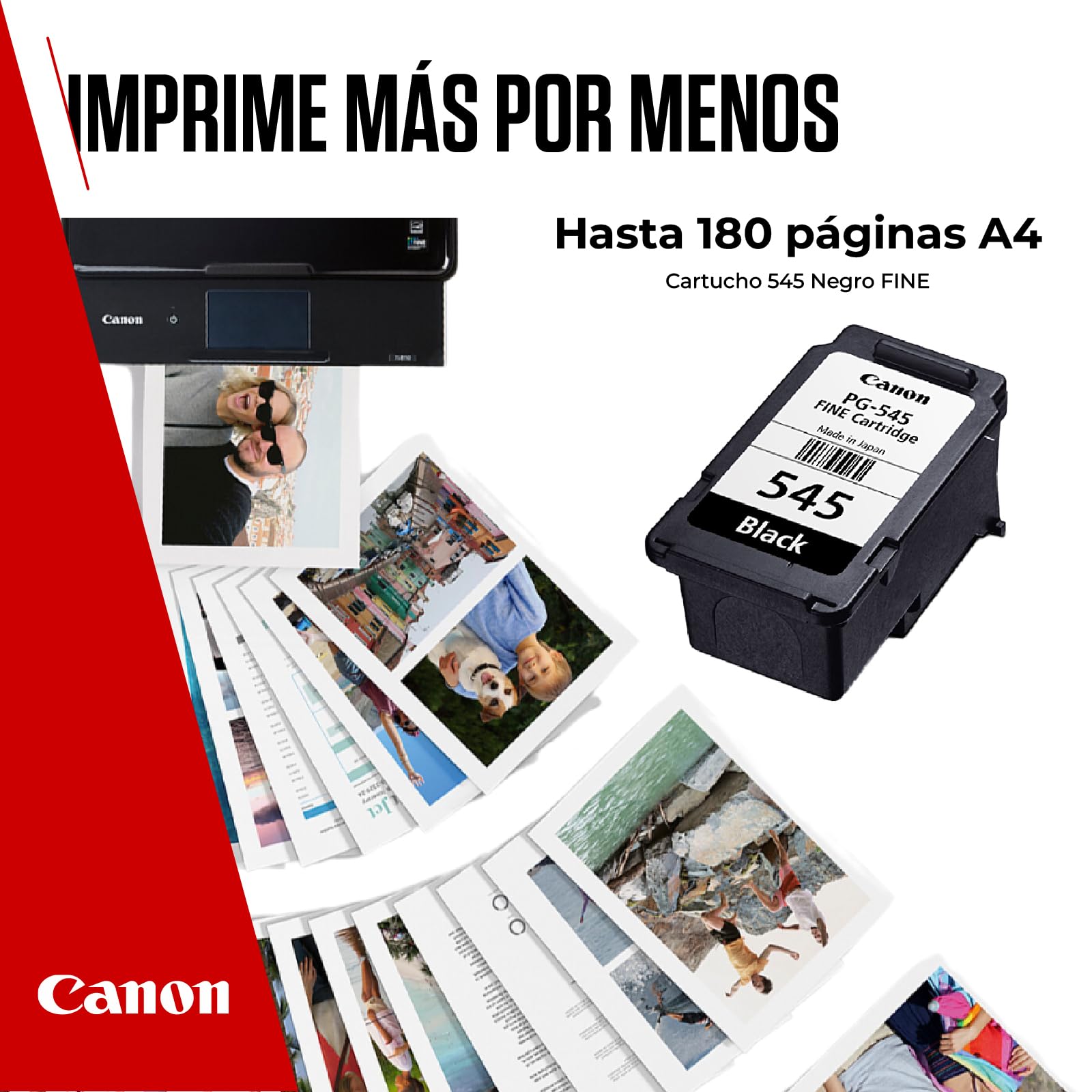 Canon Original PG-545 Cartucho de Tinta Negro Compatible PIXMA
