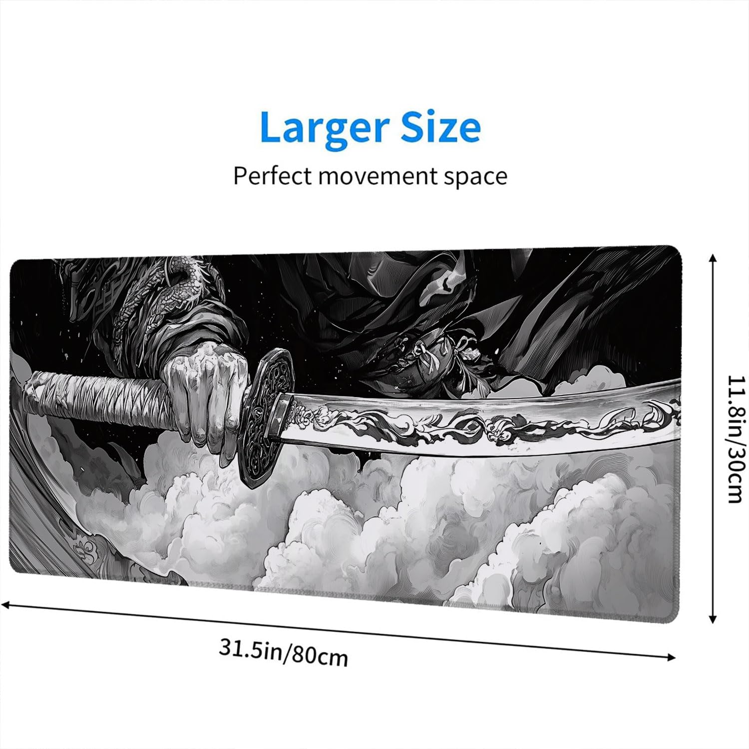 Amazon.com: Katana Gaming Mouse Pad Japanese Samurai Sword Black