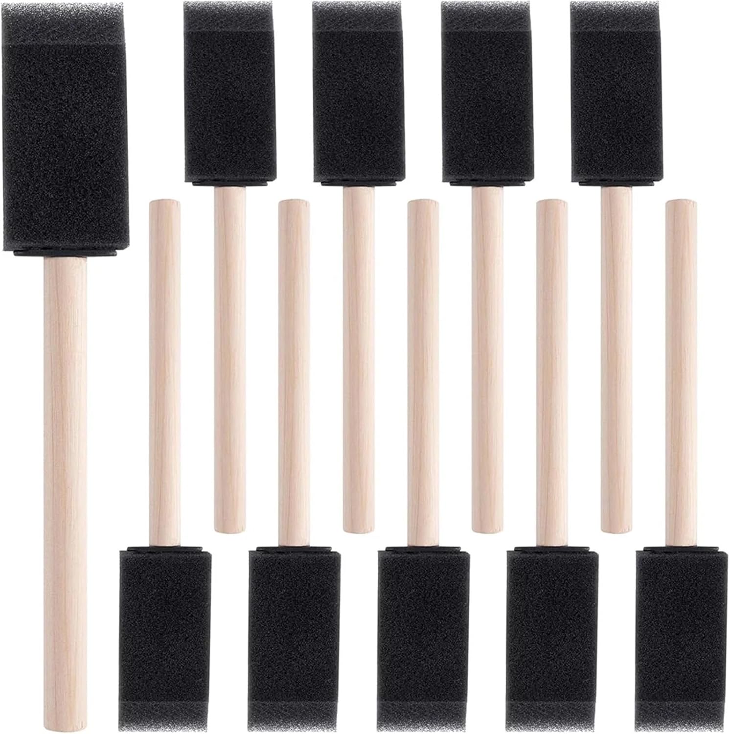Foam Paint Brushes 100PCS Foam Paint Brush, Sponge Brush for Varnishes, Reusable Sponge Brushes for Painting