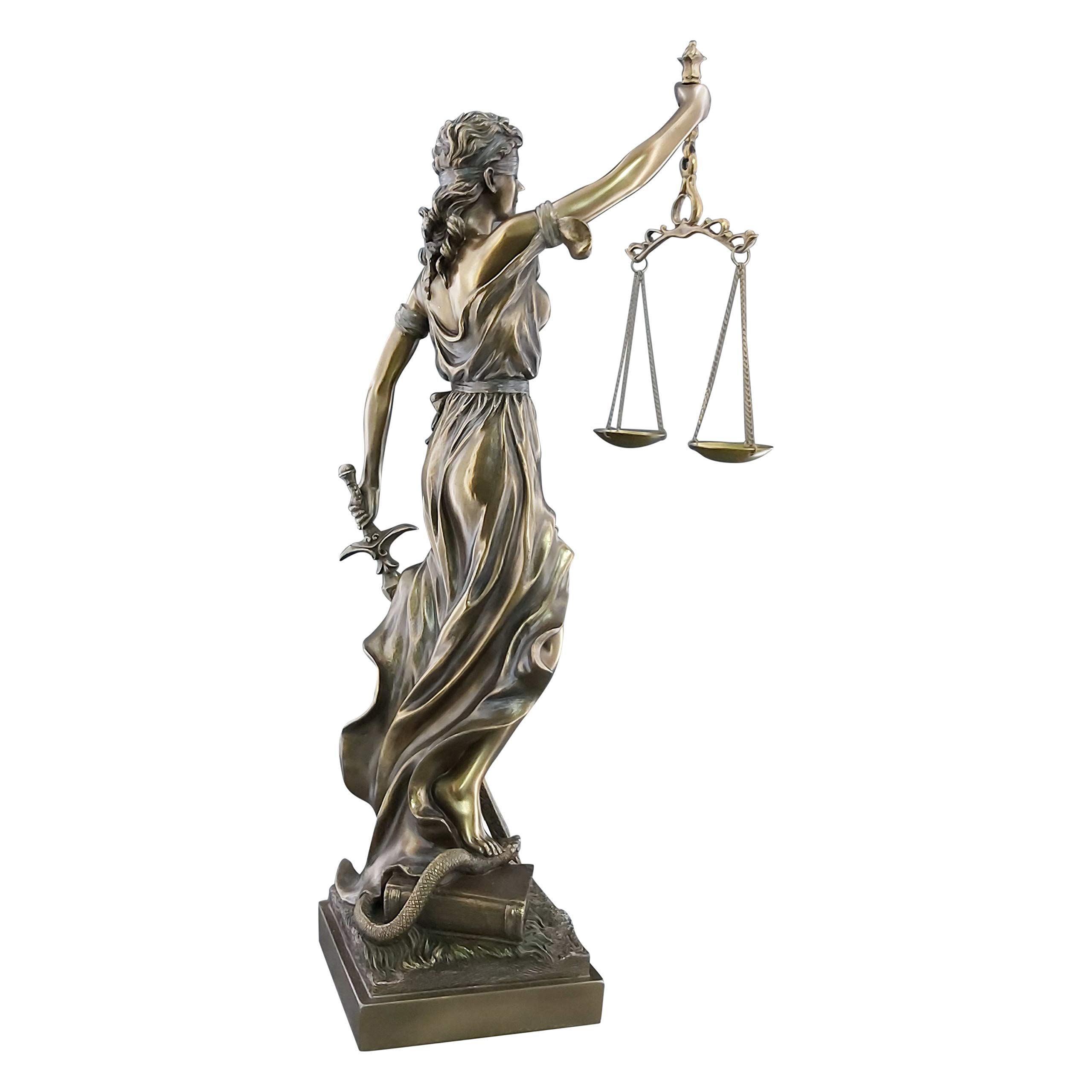 Veronese Diosa Griega Antigua Themis/Blind Lady Justice (Estatua Decorativa de Bronce/Resina/Escultura 50cm / 19.68in)