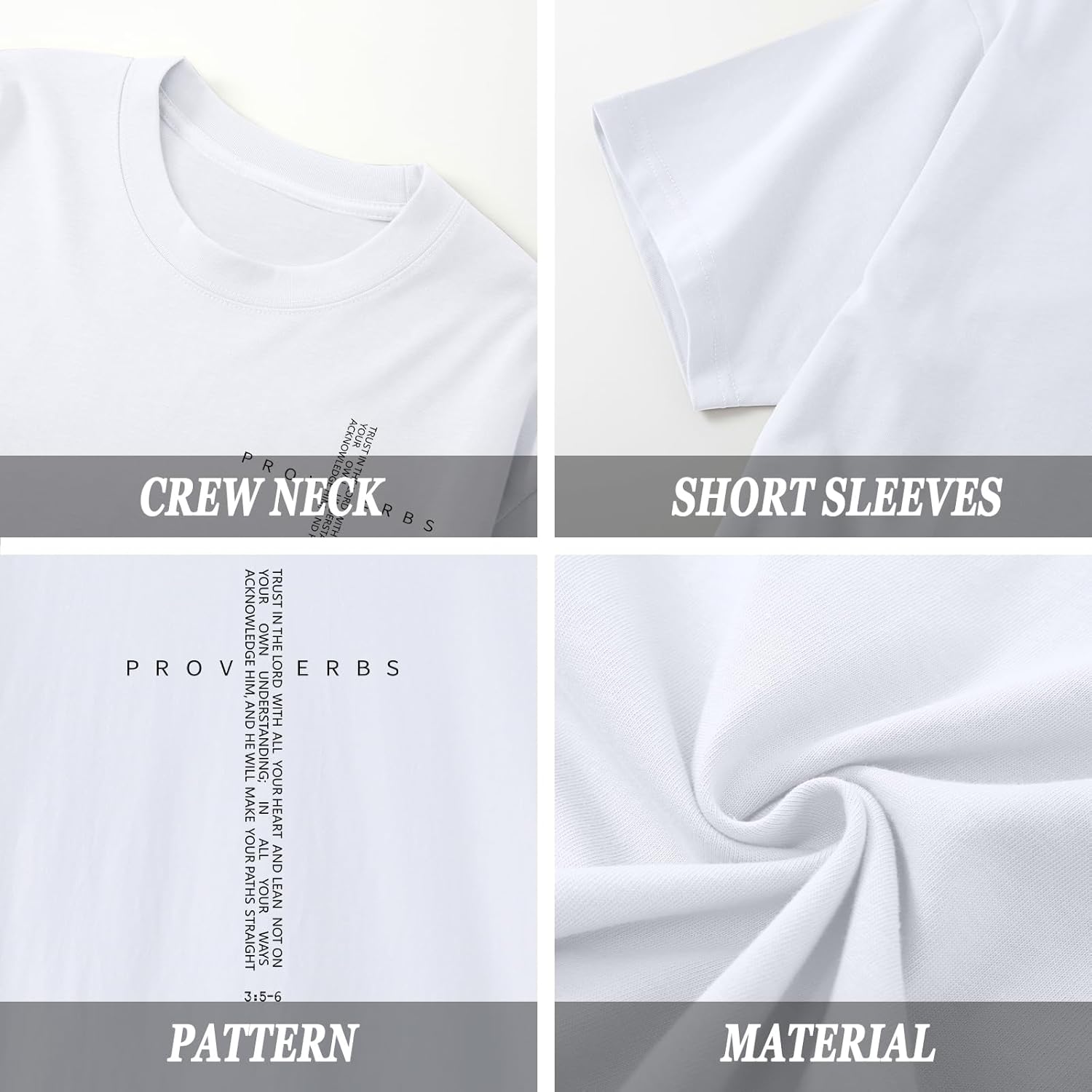 Christian Shirts for Men Vintage Religious Cross Bible Verse T-Shirt Jesus Faith Tshirt Inspirational Graphic Tees - Image 6