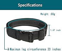 Vista 3 de Correa Táctica EDC para Pierna, Cinturón de Correa para Muslo para Funda de Pierna, Banda Colgante Militar para Pierna Más Gruesa y Larga para Caza