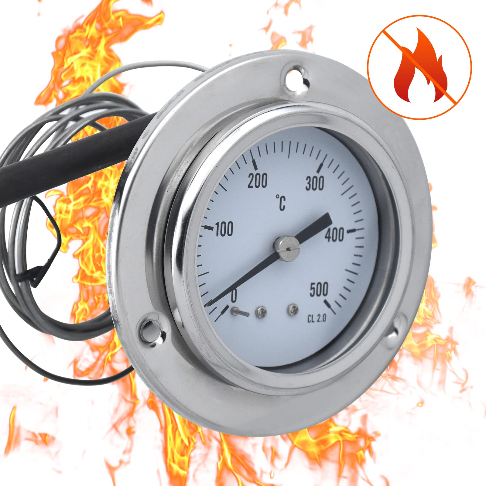 Termometro Digitale Per Forno - Sonda Da Cucina Con Display Grande Per BBQ, Grill E Pizze, Precisione ±1°C - Foto 6