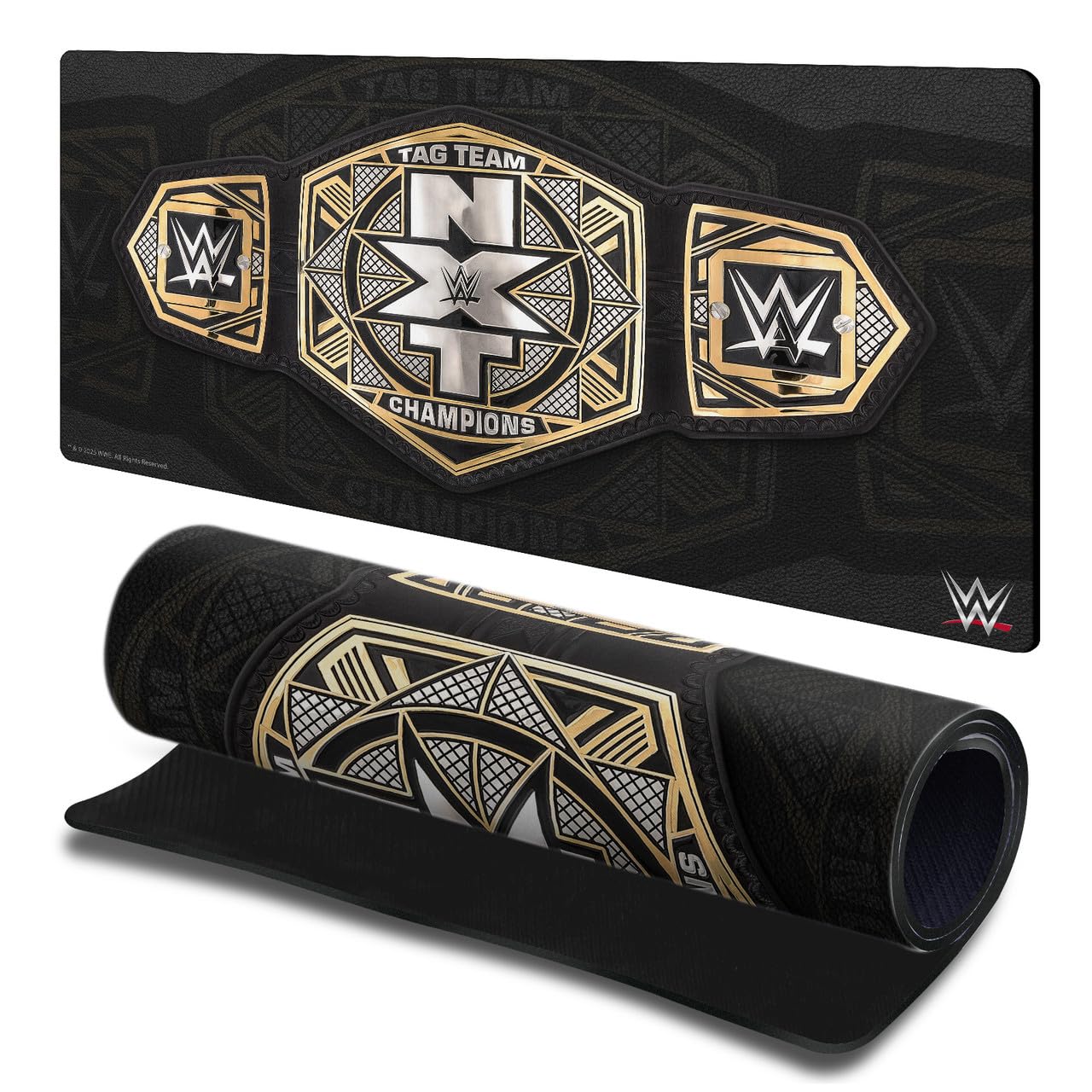Head Case Designs Officially Licensed WWE NXT Tag Team Championship Title Belts Gaming Office Desk PC Keyboard Mouse Mat Pad 23.62 x 11.81 x 0.12 inches (600 x 300 mm) - L