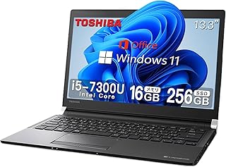 【整備済み品】 『大容量メモリ:16GB搭載』東芝 ノートPC 薄型・軽量 Toshiba Dynabook R73■Core-i5-7200U/13.3型/メモリ16GB/SSD256GB/Windows11搭載/Office 搭載/HDMI/WIFI/仕事用/高いパフォーマンス(整備済み品) (4)MS Office/第7世代Corei5/16GB/256GB)