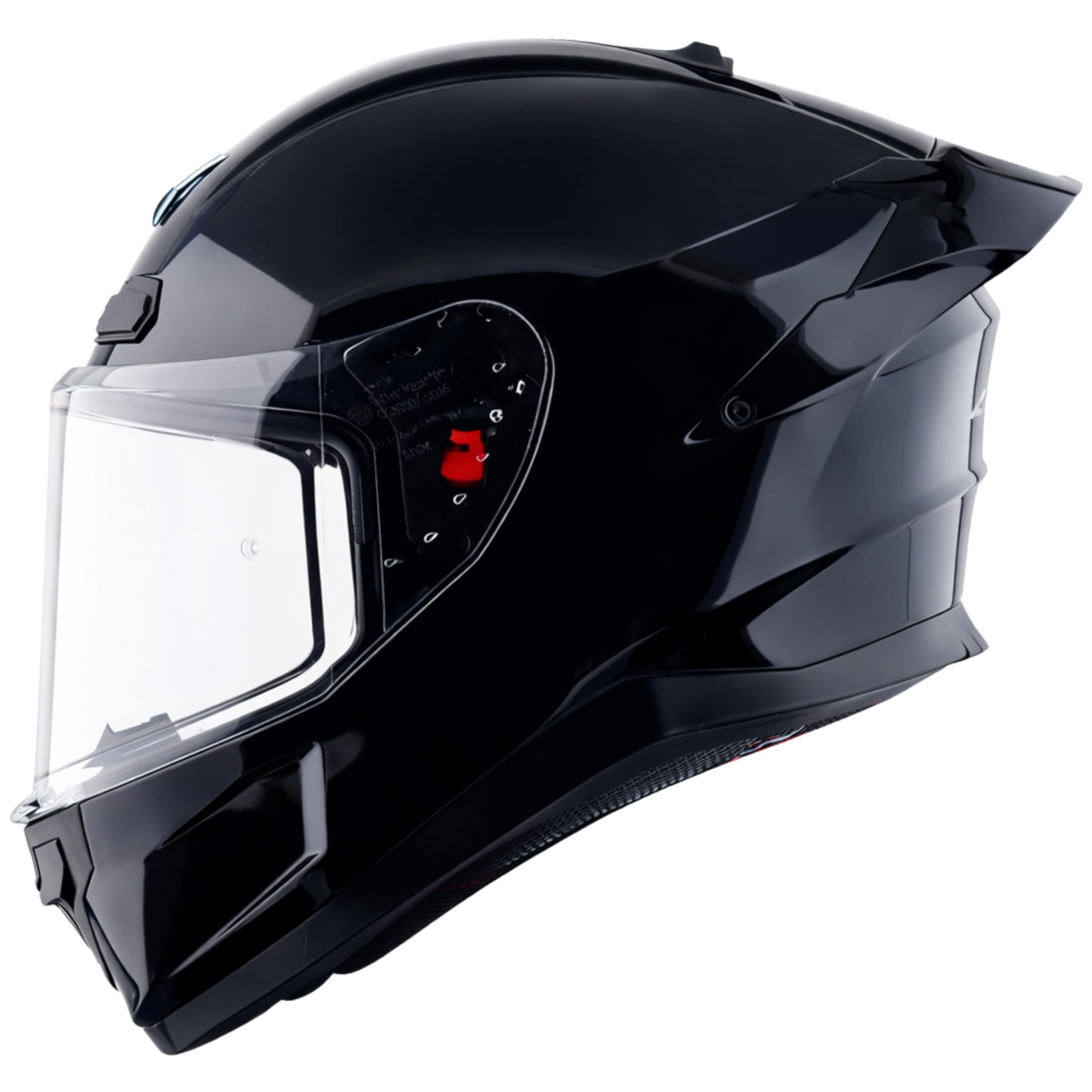 Axor Saber ISI ECE and DOT Certified Gloss Finish Full Face Helmet for Men with Pinlock Fitted Clear Visor -Black-L-picture-37