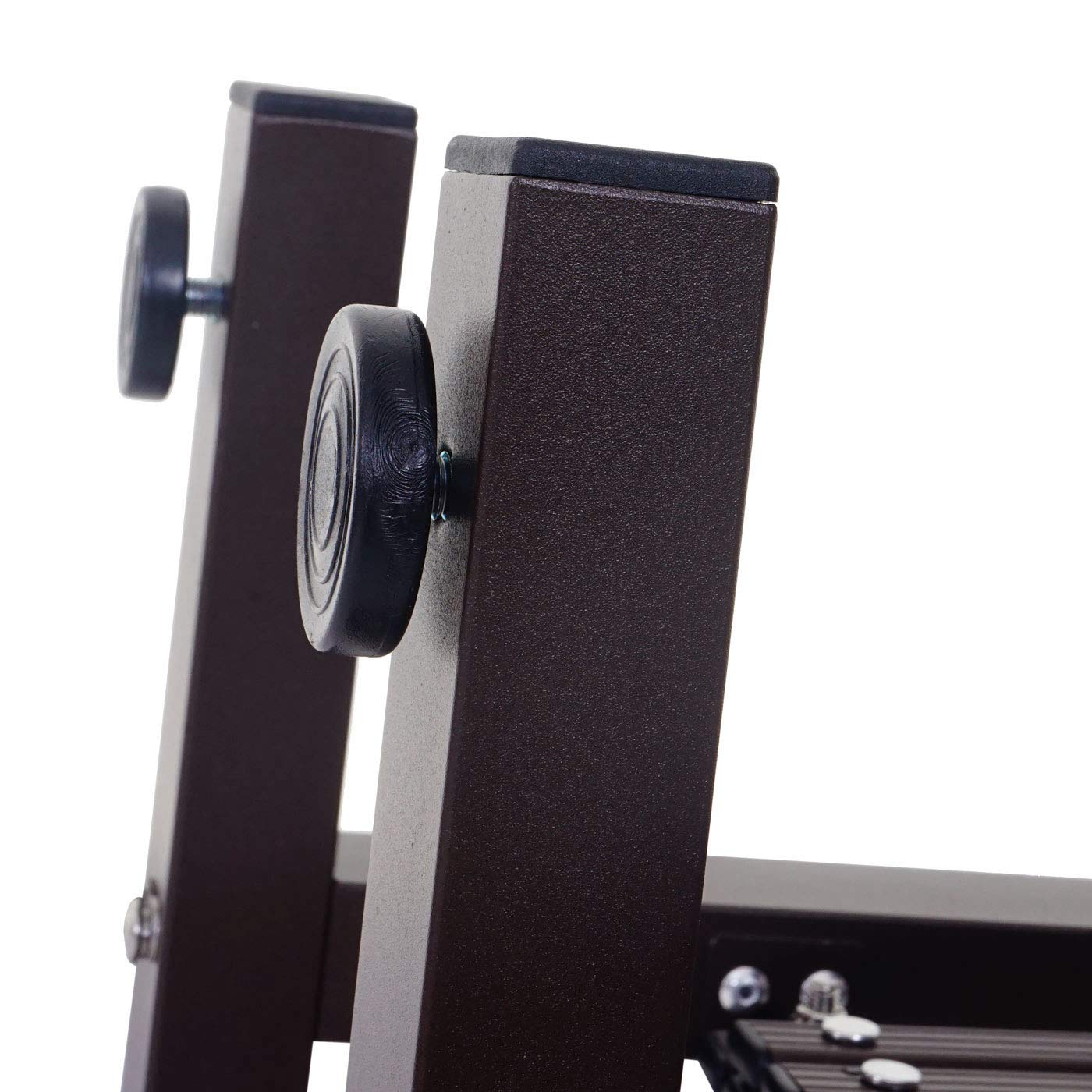Absperrgitter HWC-B34AM, Zaun Scherengitter Trenngitter, Alu ausziehbar Laufrollen braun - Höhe 109cm, Breite 60-530cm