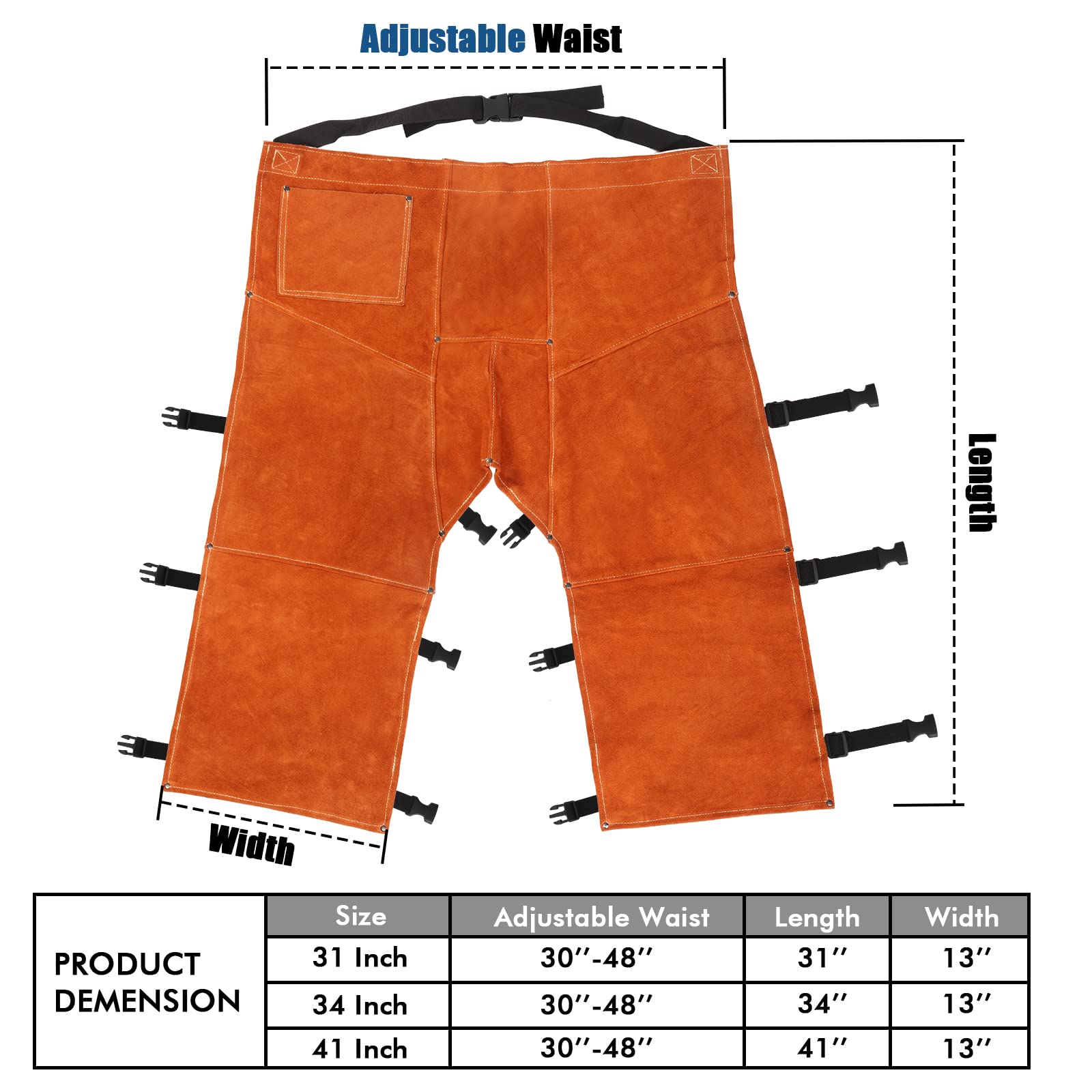 QeeLink Leather Welding Pants - Image 2