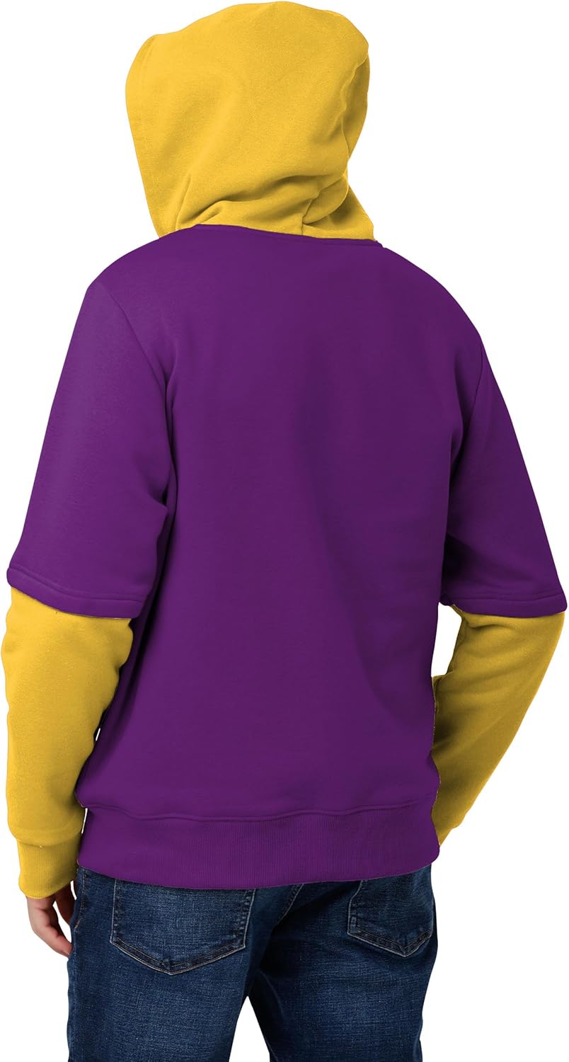 FOCO NFL Mens NFL Team Logo Wordmark Long Sleeve Hooded Button Up Shirt