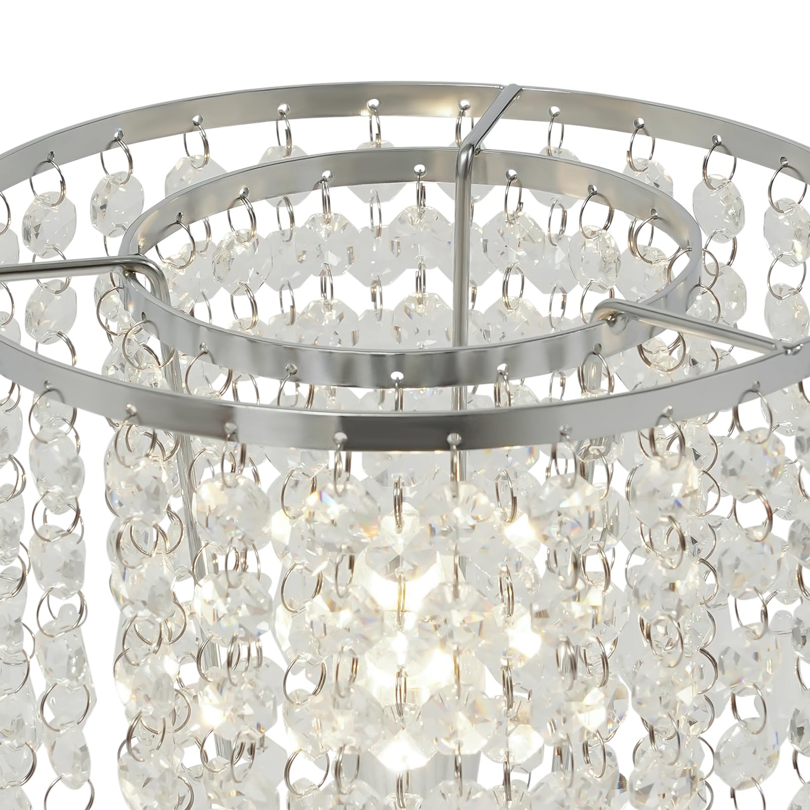 Lampada Da Comodino In Cristallo NiuLifeya – Design Moderno Con Base In Ferro E Attacco E27, Luce Notturna Elegante Per Soggiorno E Camera