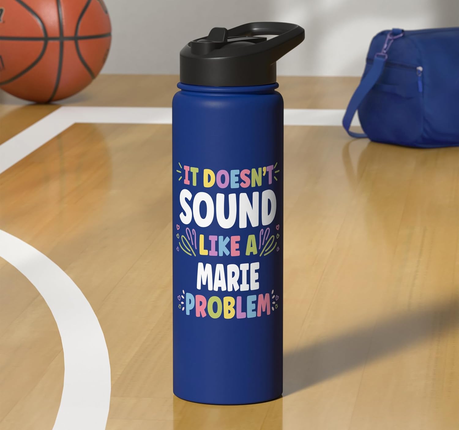 MARIE Personalized Women's Gift Custom MARIE Stainless Steel Insulated Water Bottle