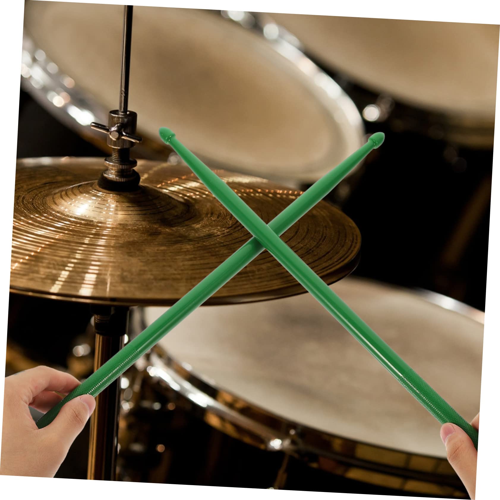 VICASKY 3paare Langlebige Doppelseitige Percussion-sticks Für Schlagzeug Für Anfänger Und Strapazierfähig Und Komfortabel Der Handhabung Tiefgrün