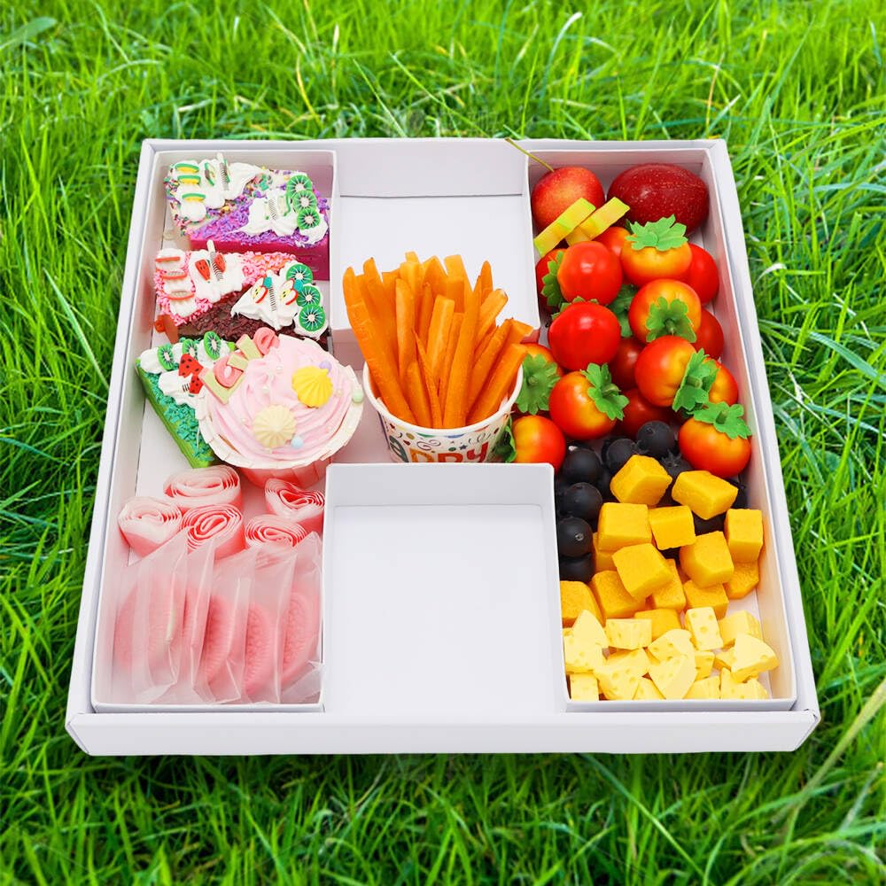 WENPACK 30.5cm Fillable Cardboard Letter Shaped Box Clear Cover Sweets Charcuterie Grazing Packaging (H) - Image 3