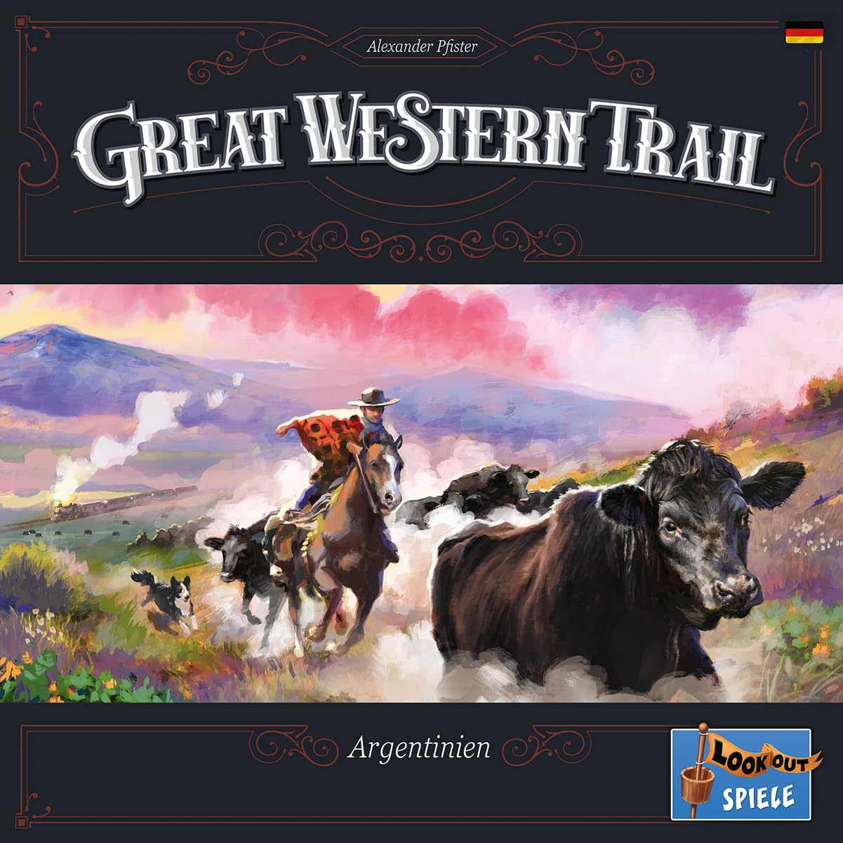 Eggertspiele, Great Western Trail - Argentine - Jeu de connaisseurs - Jeu de stratégie - 1 à 4 Joueurs - À partir de 12 Ans et Plus - 75 à 100 Minutes - Allemand - Multicolore