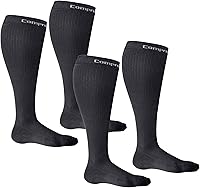 Vista 13 de CompressionZ 30-40 mmHg Knee High Compression Socks Men & Women Support Stockings for Travel, Nurses and Athletes Negro
