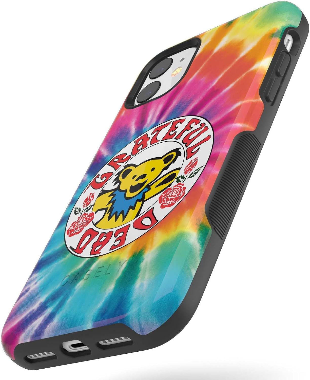 Casely iPhone 11 Case | On Tour | Grateful Dead Tie Dye Sticker | Bold Protective Design