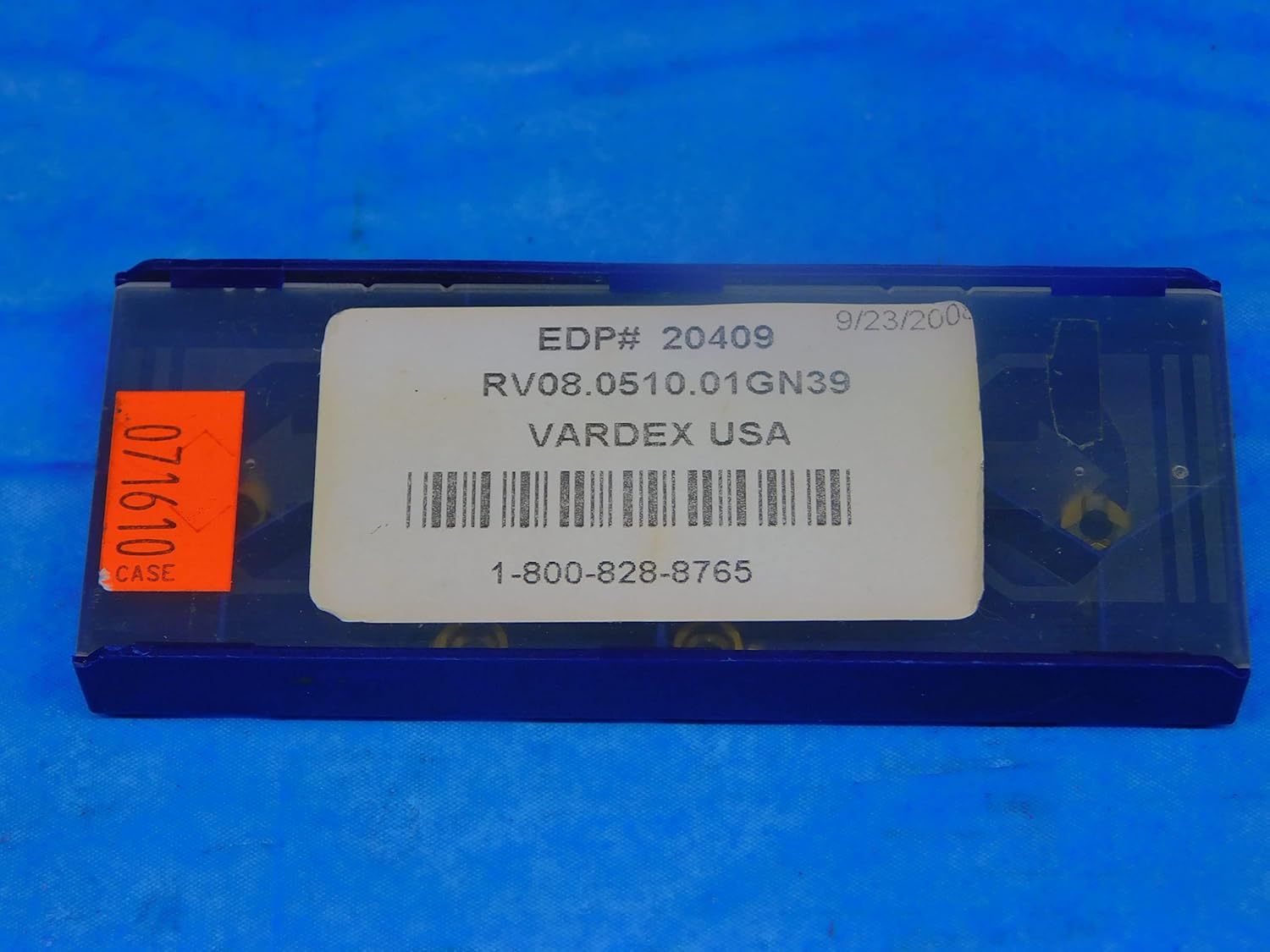 5PCS New VARDEX RV08.0510.01 GN39 TiN Coated Carbide Threading Inserts - AR5035RDT