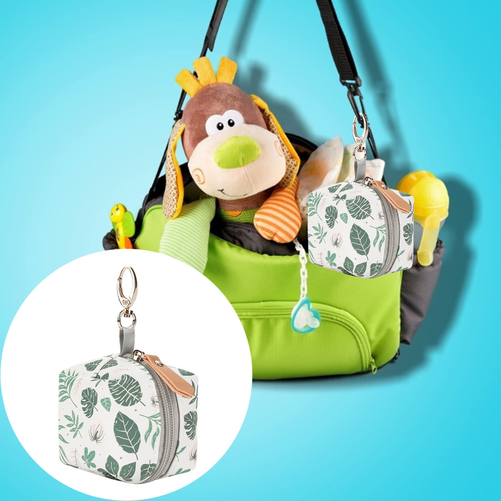 Boîte à tétine porte-tétine avec attache rangement 2 tétines voyage maison