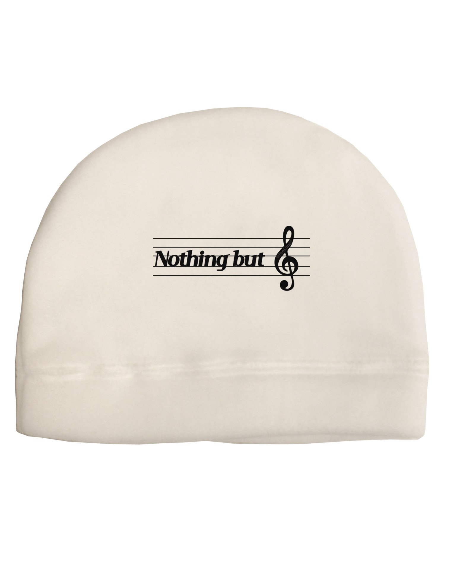 TOOLOUD Nothing But Treble Music Pun Child Fleece Beanie Cap Hat White