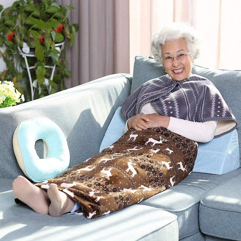 Cubierta para silla de ruedas， Invierno, acogedor for silla de ruedas, saco for silla de ruedas, forro grueso de cachemira, con bolsillos antideslizantes for invierno, pierna, espalda cálida