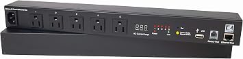 NP-0501DU نظام إدارة الطاقة عن بعد PDU المحول والمقاس. المصنعة والمدعومة في الولايات المتحدة. بواسطة Synaccess.. التحكم عبر الويب ، Telnet ، USB Serial Port