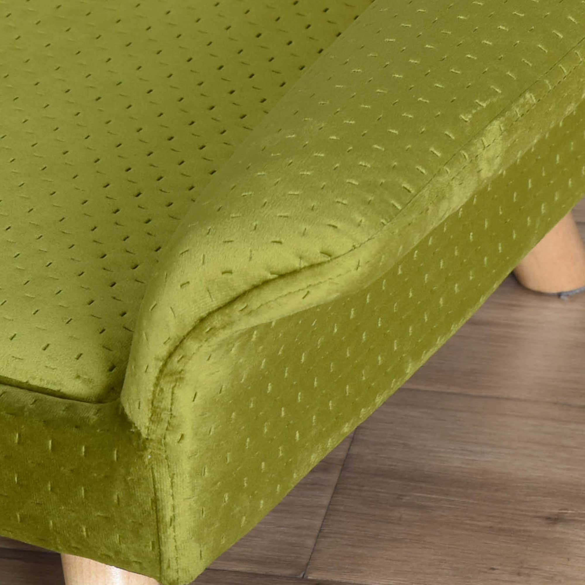 PawHut Sofá Cama para Mascotas Sofá para Perros Gatos con Cojín Acolchado Extraíble Patas de Madera 73 x 58 x 37 cm Terciopelo Latón