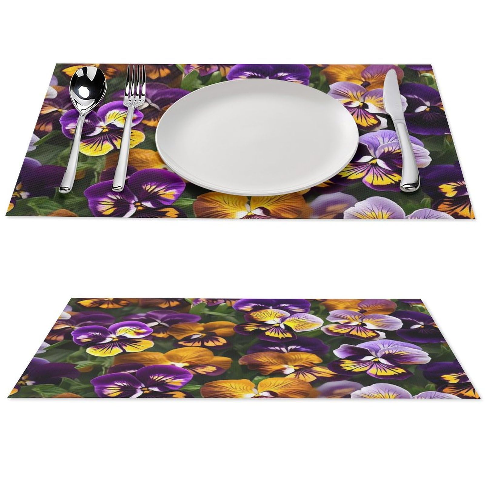 Sets de table en PVC imperméables pour repas en intérieur et extérieur