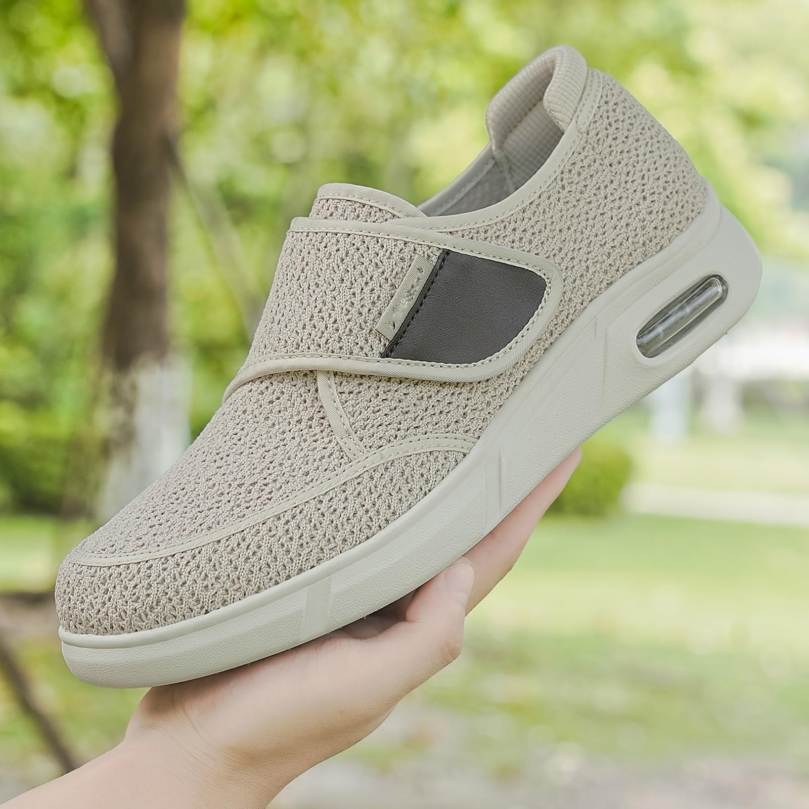 Męskie buty do chodzenia z szerokimi noskami spuchnięte stopy buty ulga w bólu stóp regulowane zamknięcia szerokość chodzenie obrzęk ortopedyczny zapalenie stawów