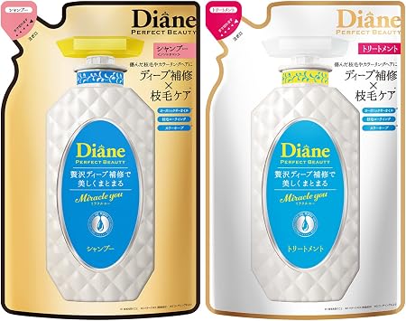 Diane Miracle You Treatment Refill, 11.8 fl oz 330 ml & Miracle U Shampoo, Refill, 11.2 fl oz 330 ml