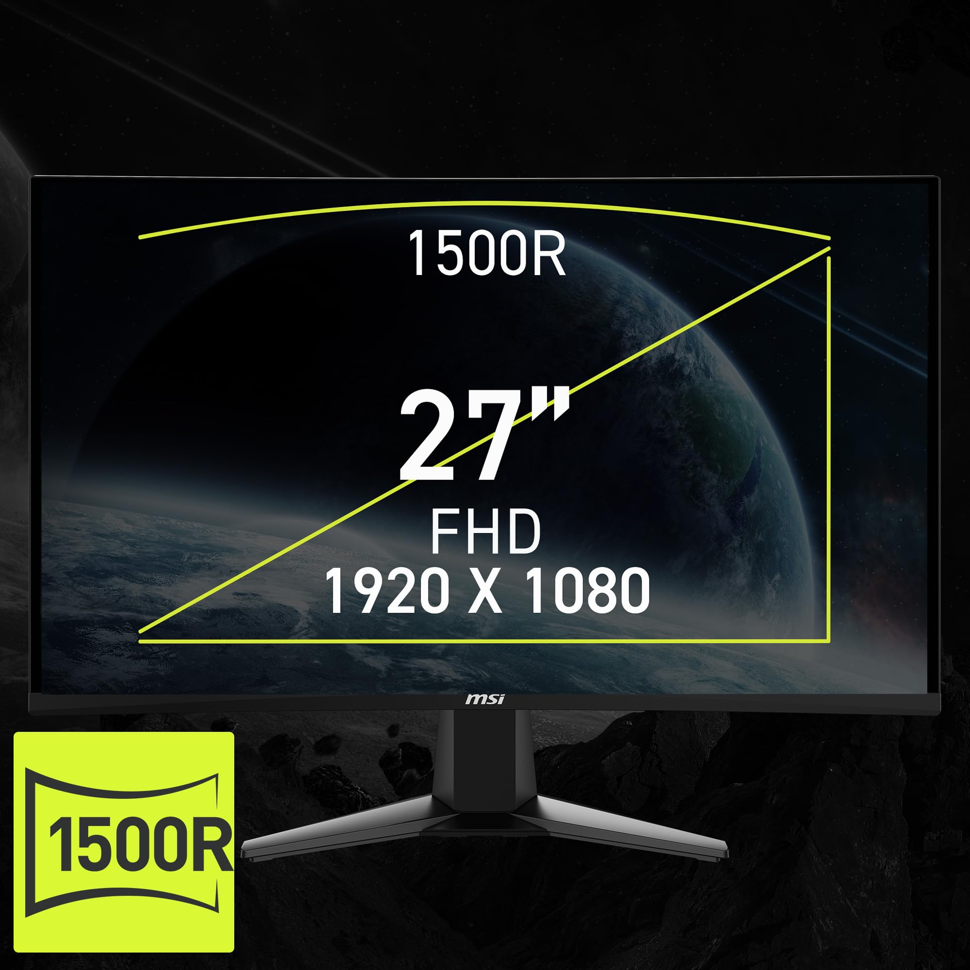 Amazon.com: MSI MAG27C6X 27 pulgadas 1920 x 1080 (FHD), VA