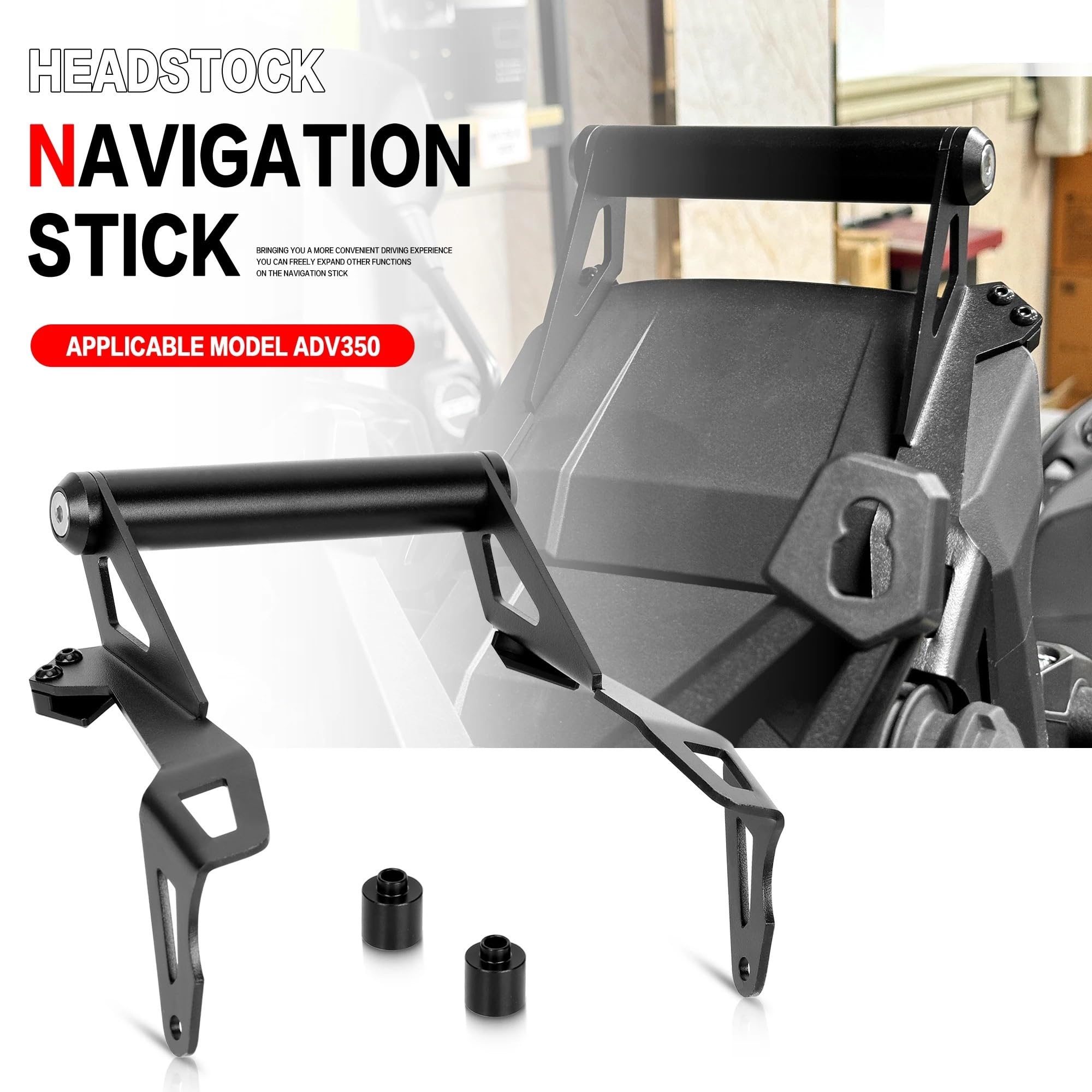 Support de Navigation Support téléphone Avant pour, Plaque Navigation GPS pour Smartphone, pour ADV 350 2022-2025 Support De Navigation GPS pour Moto