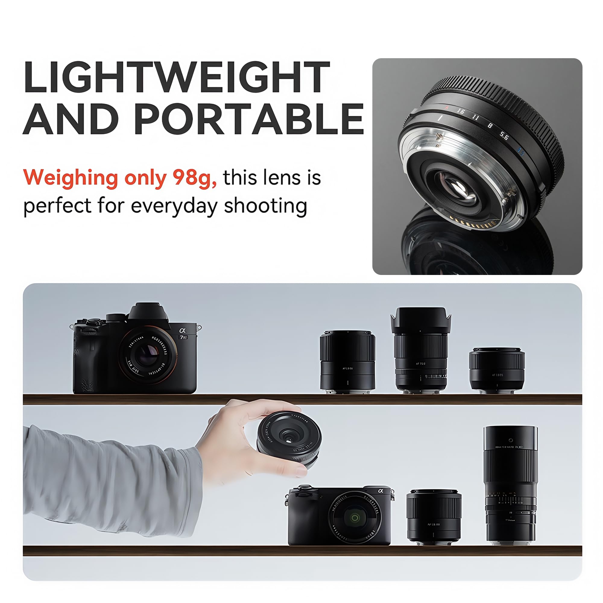 TTARTISAN 14mm F3.5 AF Weitwinkelobjektiv Für Fujifilm X-Mount Kameras (X-T5, X-T4, X-Pro3 Usw.)