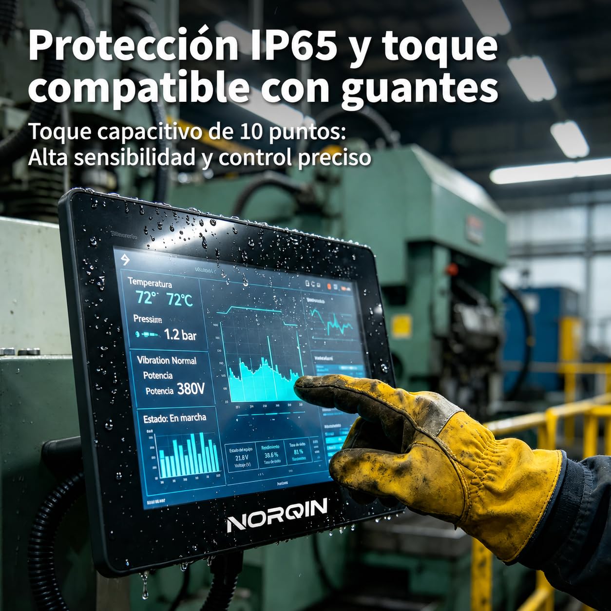 21,5" Monitor táctil Industrial con computadora integrada, FHD