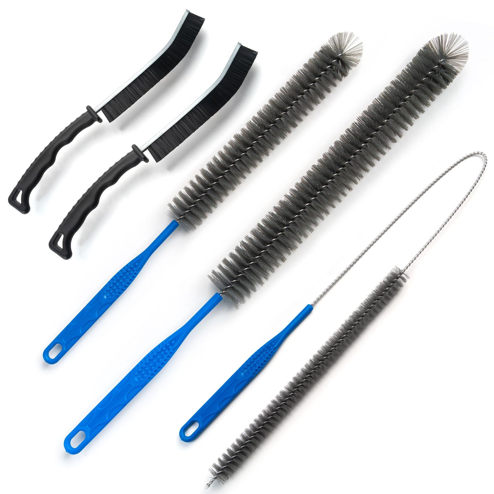 Refrigerator Coil Cleaning Brush - Professional Cleaning Brush Set for Dryer, Vent Brush with Long Handle for Lint Trap, Condenser, Radiator, Fan, Deep Cleaning
