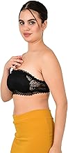 GOBLES Women's Cotton Lightly Padded Wire Free Tube Bra Bra