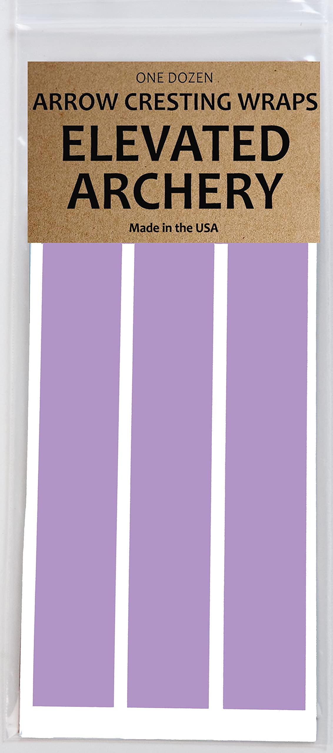 Elevated Archery Small Diameter Arrow Cresting Wraps for Carbon Shafts - Pack of 12 (Lilac, 4