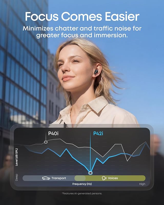 Soundcore Anker P42i Wireless Earbuds with Adaptive ANC for Daily Noise image 2