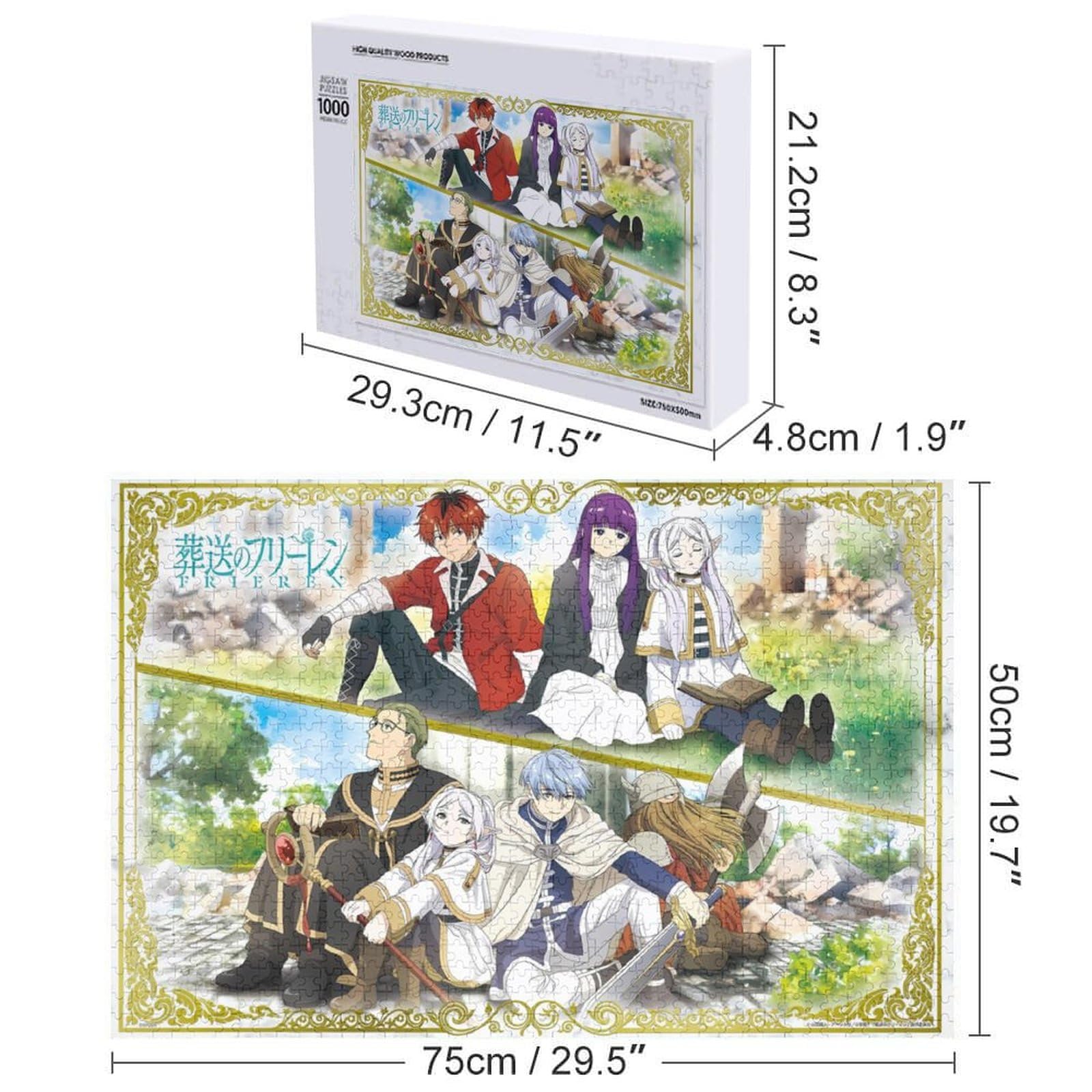 Amazon.co.jp: 葬送のフリーレン 500/1000ピース 木製パズル 減圧