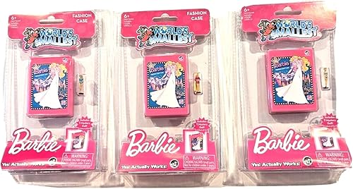 Miniatura 1 de Worlds Smallest 1977 Style Barbie Fashion Cases (paquete de 3)