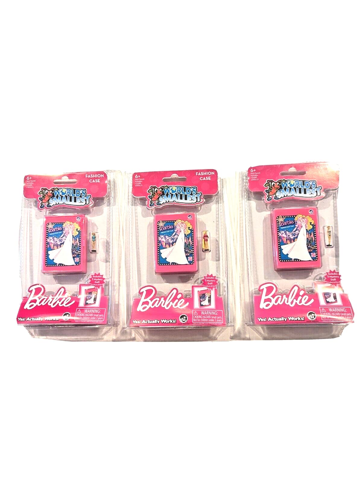 Worlds Smallest 1977 Style Barbie Fashion Cases (3 Pack)