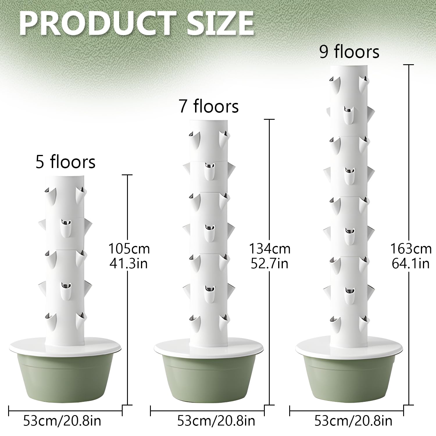 Kit de germinación para jardineras Verticales, Sistema de Cultivo hidropónico, Torre de Cultivo hidropónico, Kit para Plantar hortalizas y Frutas en huertos de Interior.,28 Holes