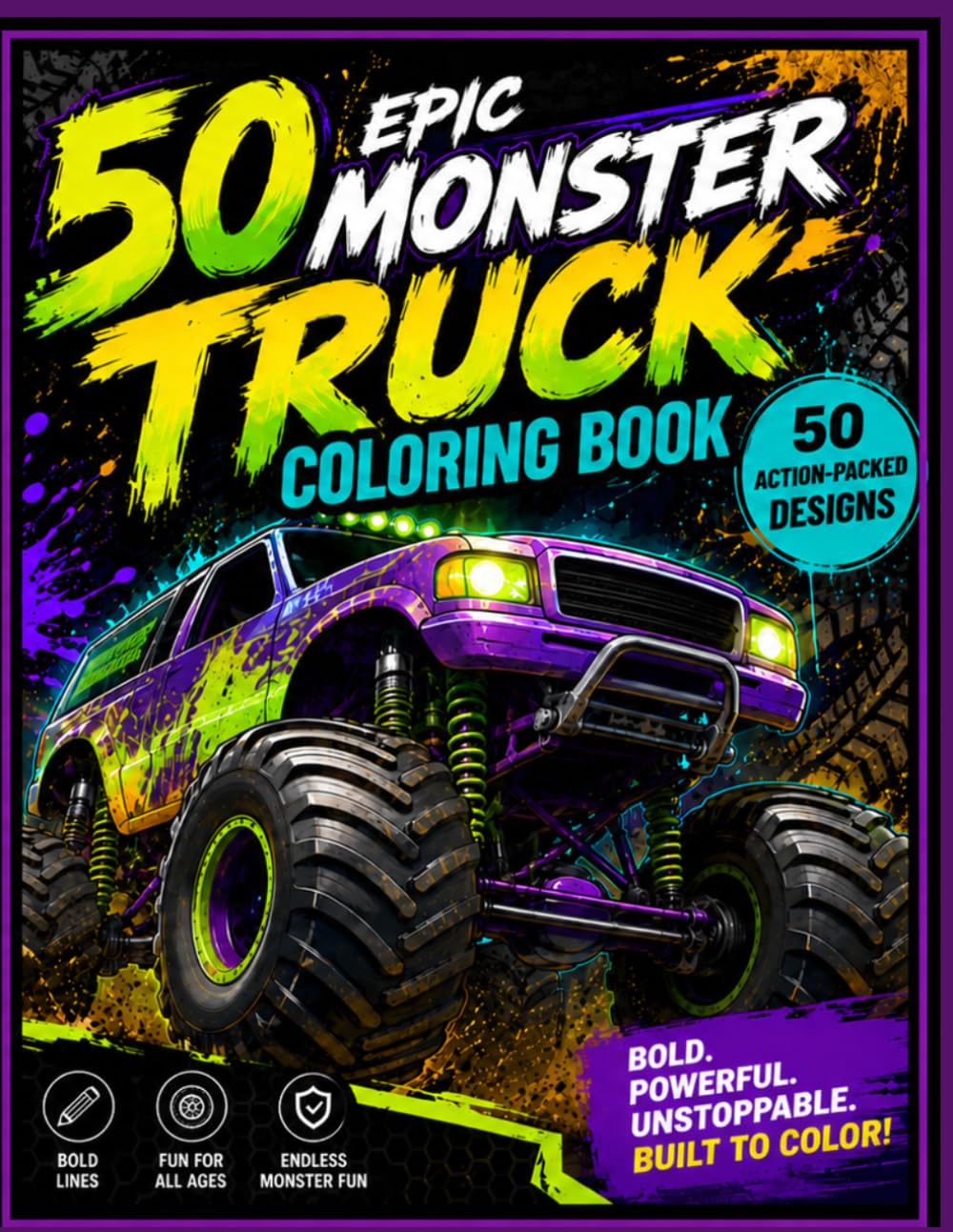 Monster Truck Coloring Book