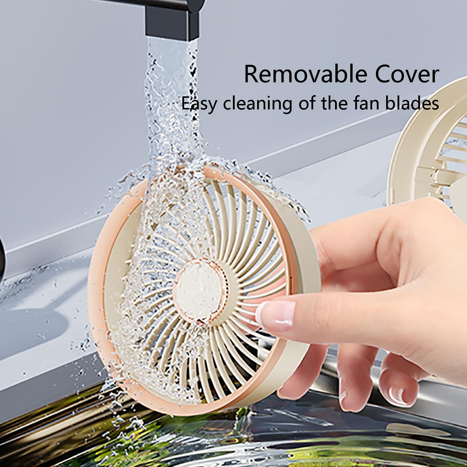 Ventilateur de bureau portable, Ventilateur de bureau oscillant en plastique