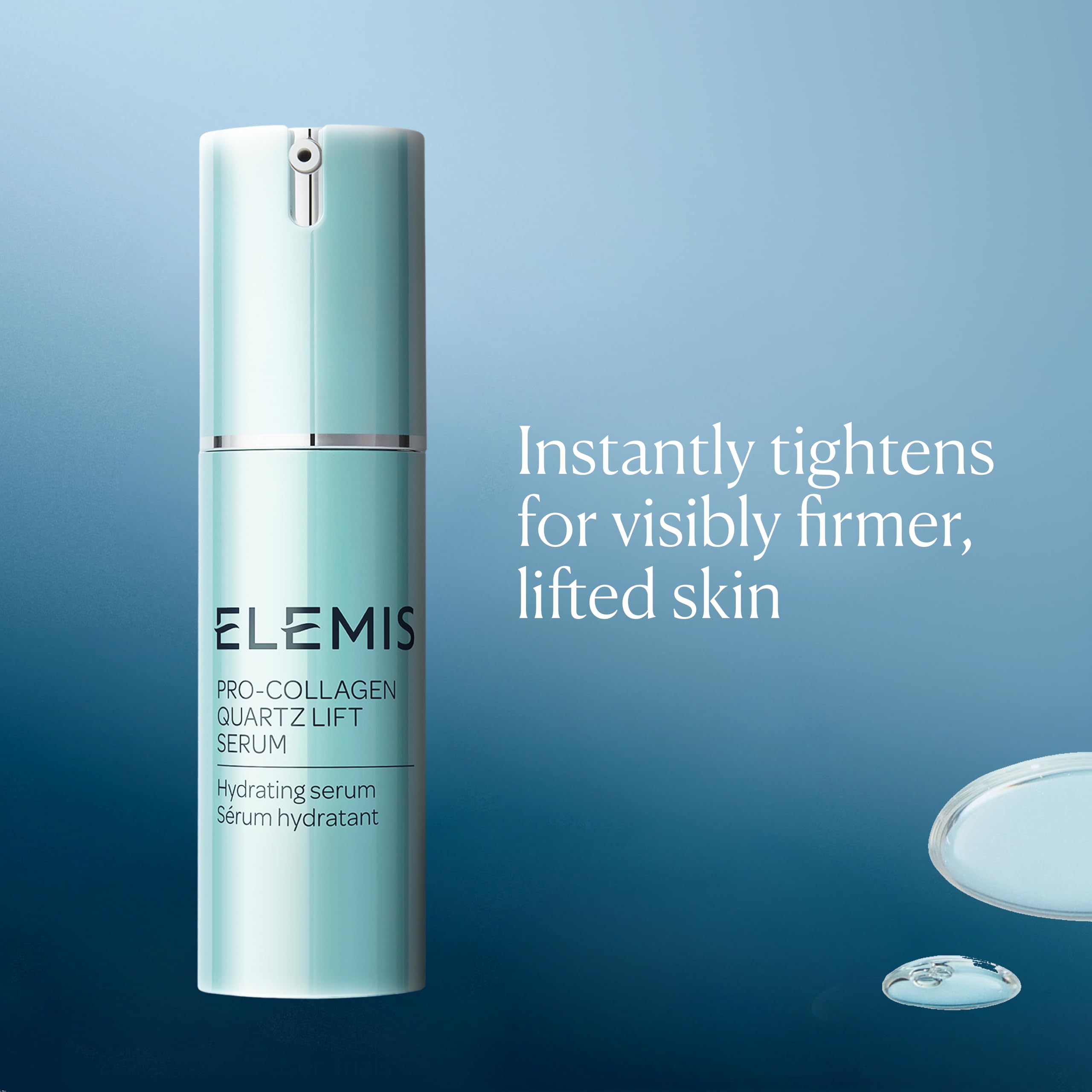 ELEMIS Pro-Collagen Quartz Lift Serum, Daily Treatment Helps to Reduce the Look of Wrinkles for Smoother, Firmer, and More Youthful Appearance, 30mL