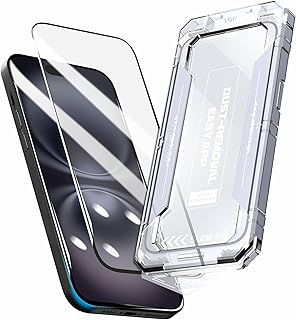 Affix 2 Pack for iPhone 15 and iPhone 16 Full Coverage Tempered Glass, Screen Protector Guard with Easy Fix Installation T Price In India