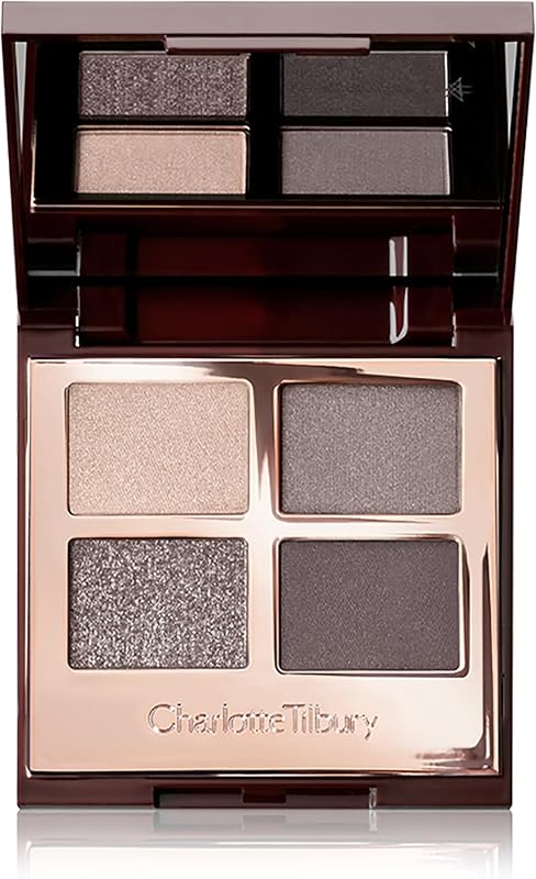 Luxury Palette Eyeshadow - Shimmer, Metallic & Satin Matte Eyeshadow Quad with a Rich Powder Formula - Includes 4 Complementary Shades