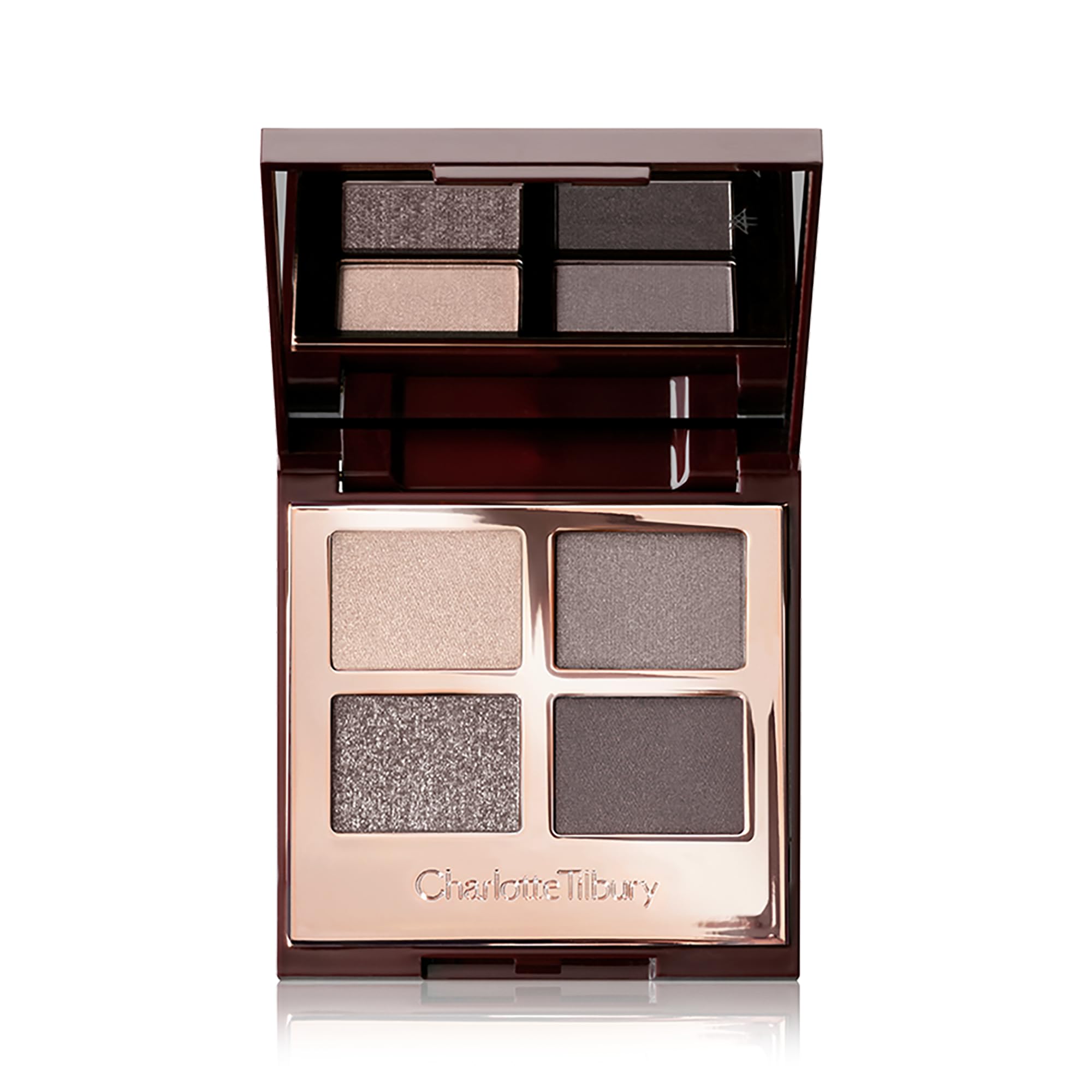 Luxury Palette Eyeshadow - Shimmer, Metallic & Satin Matte Eyeshadow Quad with a Rich Powder Formula - Includes 4 Complementary Shades