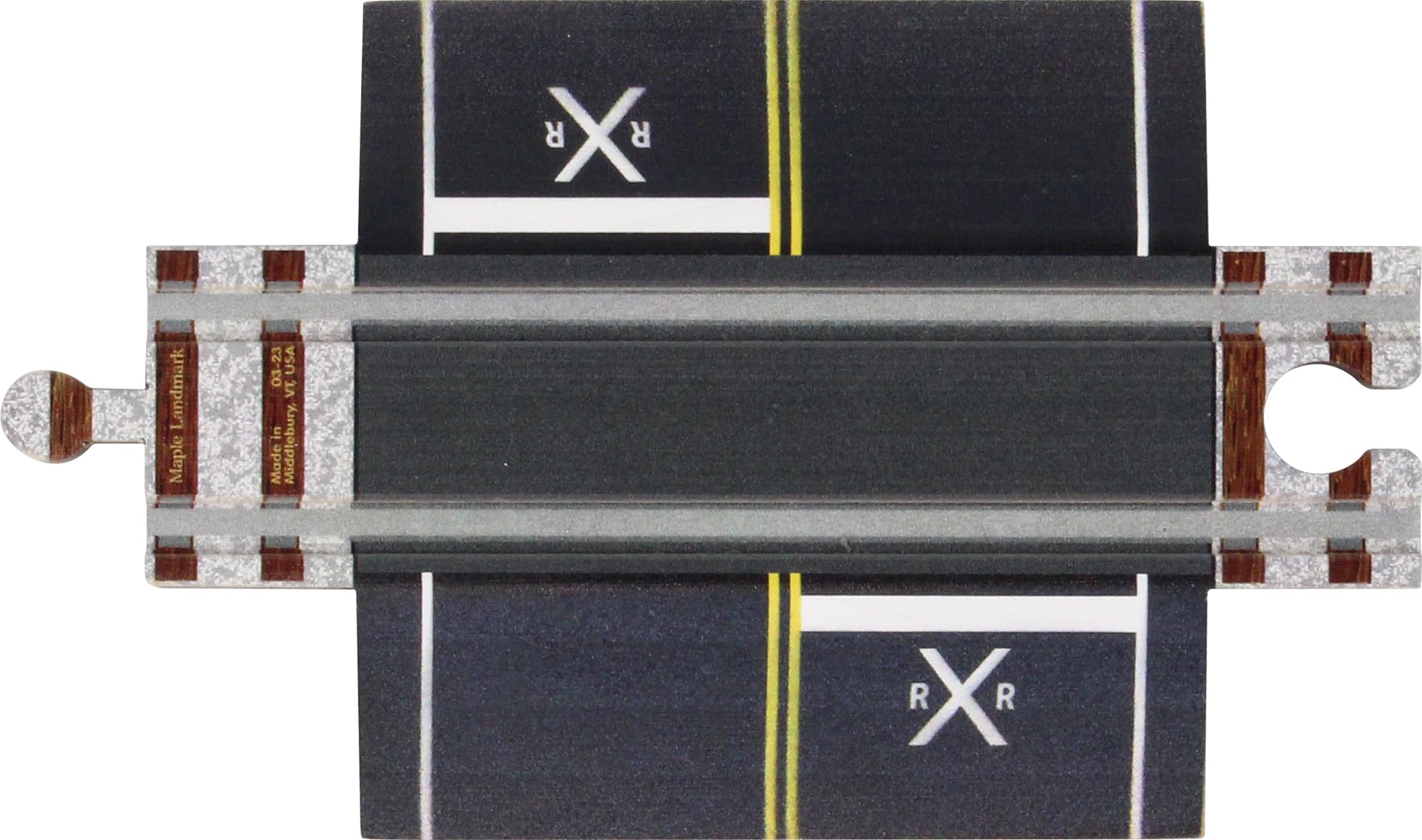 Wooden Train Track - Street Crossing - Made in USA