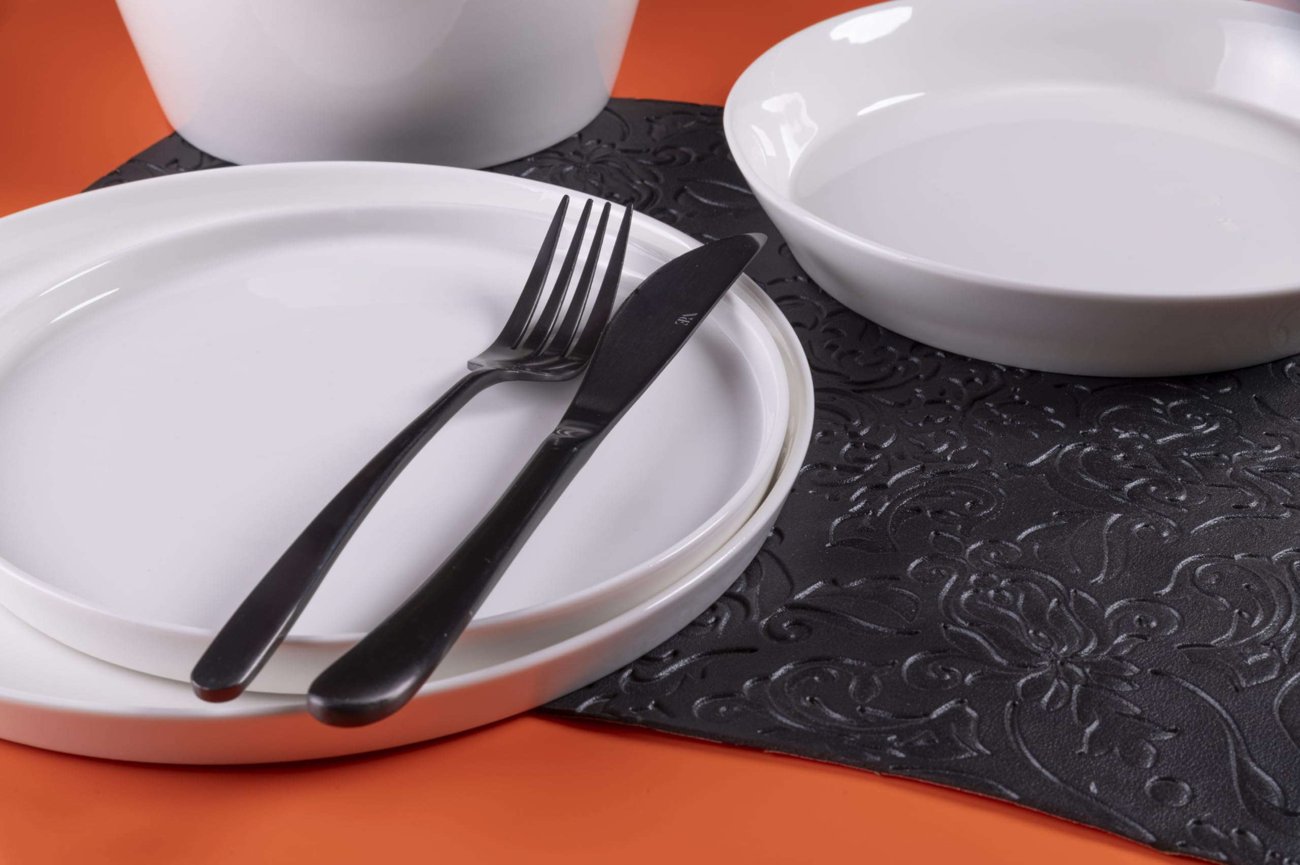 Villa d'Este Home Tivoli Set 6 piatti piani Delice, bianco, new bone China