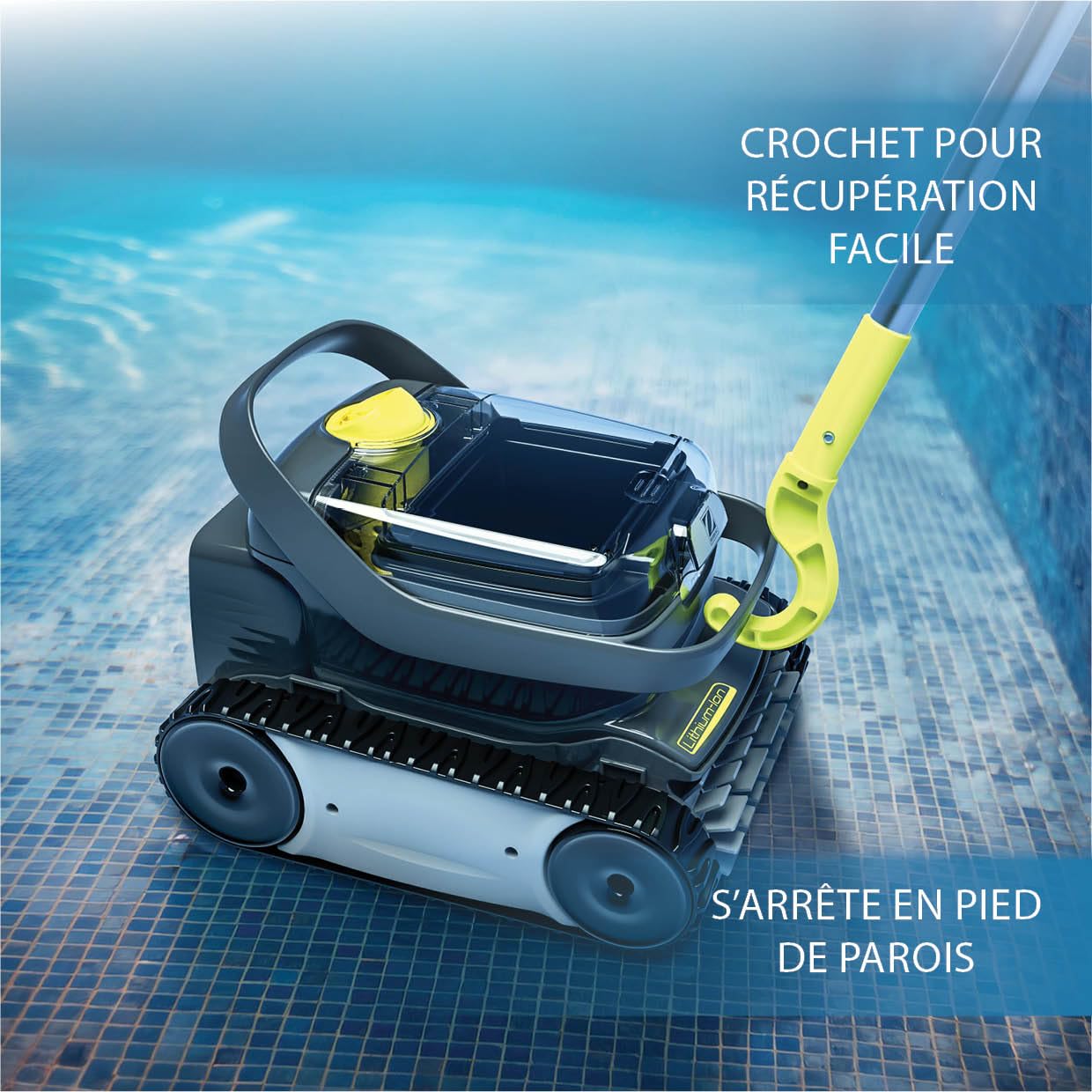 Zodiac Pixel OP32. Robot Nettoyeur de Fond sans Câble. Piscines jusqu'à 32m²